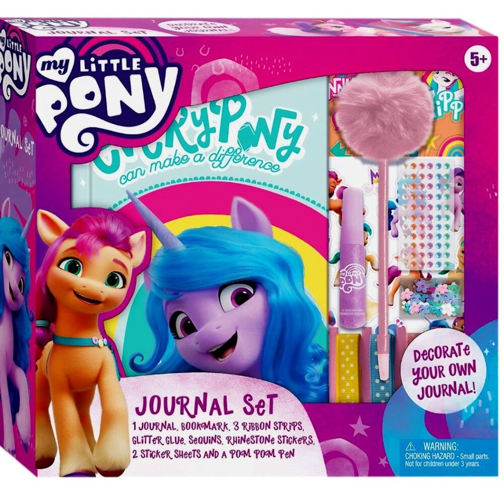 NWT My Little Pony Decorate Your Own Journal Set